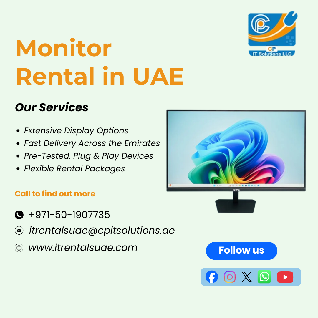 Best Monitor Rental Services in Dubai, UAE 