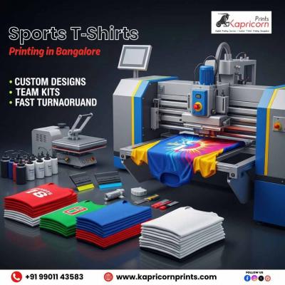 Sports T‑Shirts Printing in Bangalore