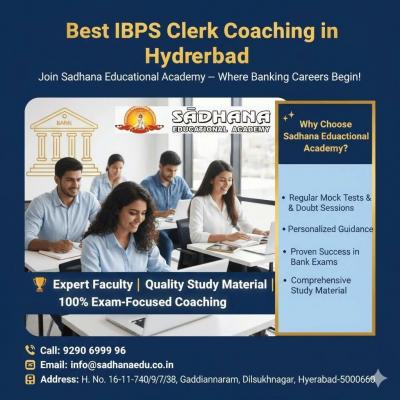IBPS Clerk Coaching in Hyderabad - Hyderabad Other