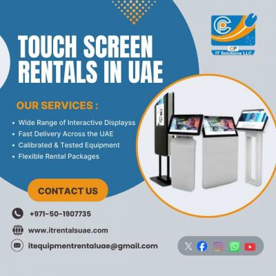  Touch Screen Rental Services in Dubai, UAE 