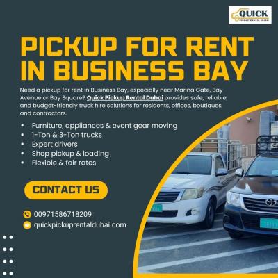 🚚 Pickup for Rent in Business Bay! Call 0586718209