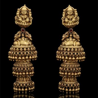 Gold Temple Earrings - Delhi Other
