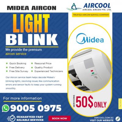 Midea Aircon Light Blinking 