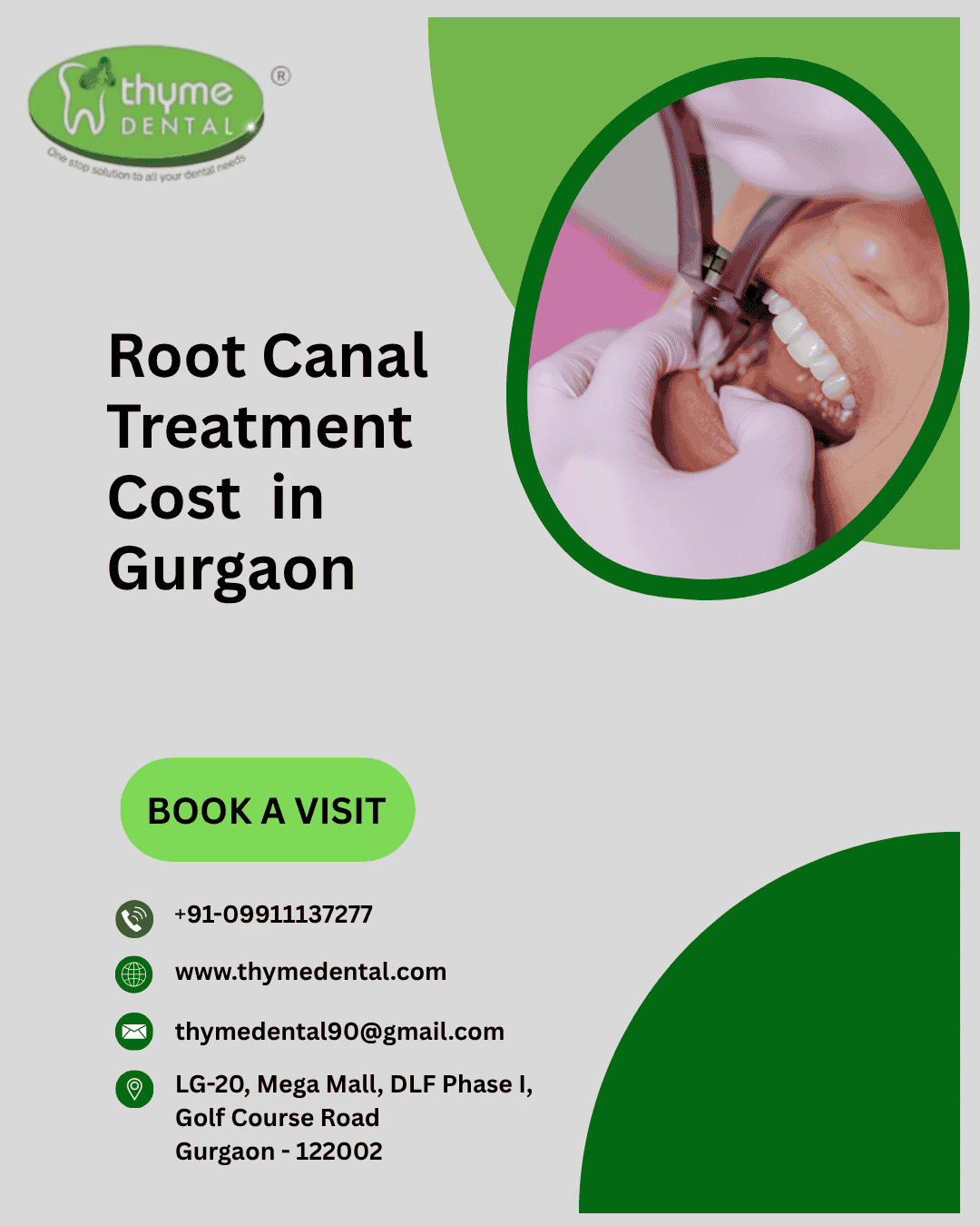 Affordable Root Canal Treatment Cost in Gurgaon – Thyme Dental