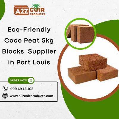 Eco Friendly Coco Peat 5Kg Blocks Supplier in Port Louis