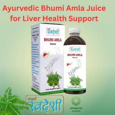 Ayurvedic Bhumi Amla Juice for Liver Health Support