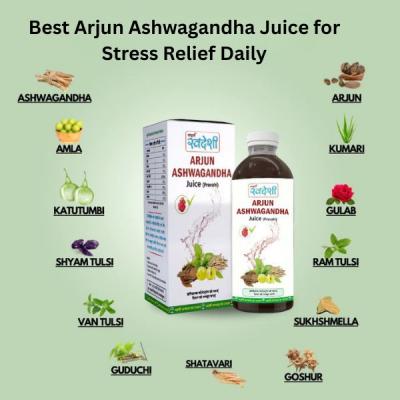 Best Arjun Ashwagandha Juice for Stress Relief Daily