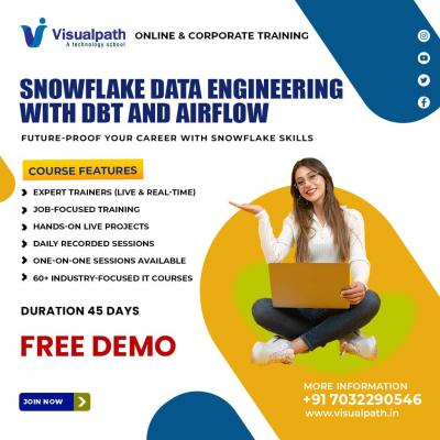 Top Snowflake Data Engineering with DBT Training  Online 