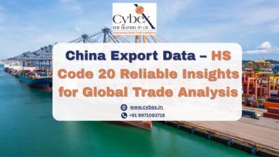 China Export Data – HS Code 20 Reliable Insights for Global Trade Analysis