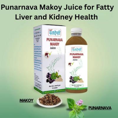 Punarnava Makoy Juice for Fatty Liver and Kidney Health 