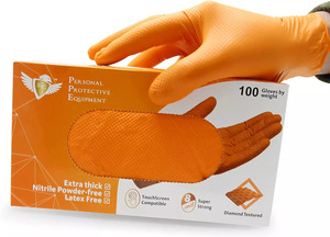 orange nitrile gloves - Other Other