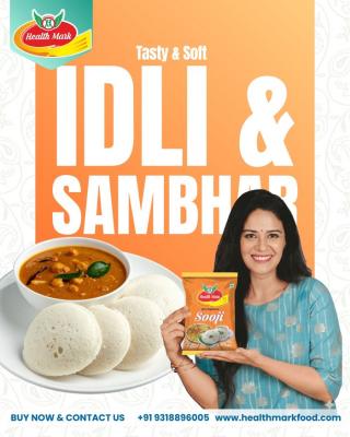  How to Make Idli Sambar Using Health Mark Sooji