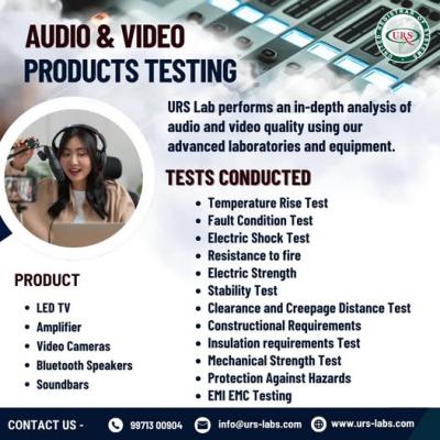Top labs for Audio Video Testing Services in India
