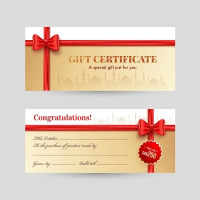 Custom Gift Certificates - Bangalore Other