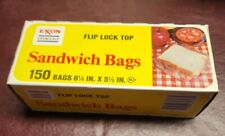 Vintage Food Storage Sandwich Bags By Exxon Mobil Containers 150 Sealed Prop NOS