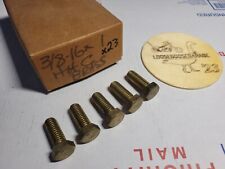 (10) 3/8-16x1 Brass Hex Head Bolts SAE 3/8-16 x 1 NEW Lot Coarse - Storrs Mansfield - US