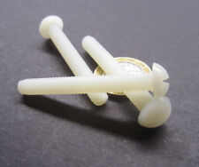Nylon Round Head Slotted Machine Screw 1/4-20 x 2.00" Length, 100 pcs - Grand Rapids - US"