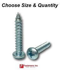 Phillips Pan head Sheet Metal Screw Zinc Plated (Choose Size & Qty) - Redding - US