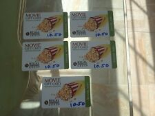 Five $10.50 Regal Cinemas Gift Cards for = $52.50 - Tickets or Concession