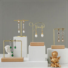 Jewelry Organizer Wooden Rack Bracelet Earring Holder Display Decoration Stand❤