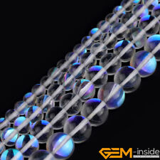 Mystic Aura Quartz Clear Rainbow Crystal Holographic Loose Beads Jewelry Making