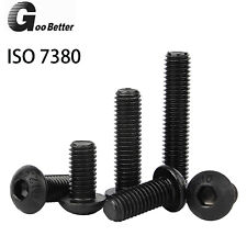 M2 M3 M4 M5 Button Head Screws Black Hex Allen Socket Bolts High Tensile 10.9 - CN