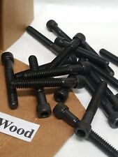 (Qty 25) 1/4-20 x 1-1/2 Socket Head Allen Cap Screw, Black Oxide / Plain - Canton - US"