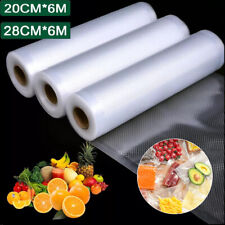 Vacuum Food Vac Bags 8''X20' 11X20' Rolls for FoodSaver Embossed Sealer Bag USA"