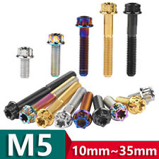 Titanium Ti Bolts Torx Head Flange Screw M5x10/15/20/25/30/35mm Bike Motorcycle - CN