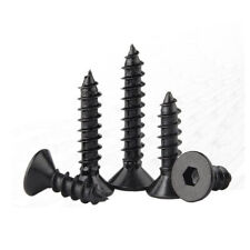 Hex Socket Countersunk Flat Head Self Tapping Screws Black 8.8 Steel M3 M4 M5 M6 - CN