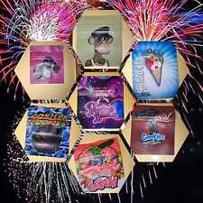 Small Mylar Design Double-Sided W/Window. Mini Resealable FOOD/ CaNdy 2G. BAgS