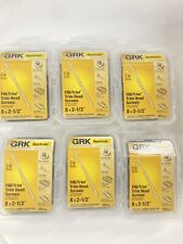 6 Packs (100 in each) GRK 119730 Finishing & Trim Head Screws, #8 x 2-1/2 - White Hall - US"