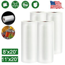 1/2/4 Giant 8x20 11x20" Rolls Vacuum Sealer Bags Food Saver Embossed Bags USA"