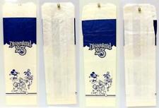 DISNEYLAND PARK SOUVENIR LOT 1980 PAPER FOOD BAGS Mickey DISNEY 25th ANNIVERSARY