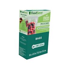 1-Pint Precut Vacuum Seal Bags with BPA-Free Multilayer Construction for Food