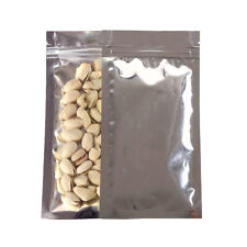 100x Glossy Clear & Silver Mylar Zip Lock Bags 3.25x5in (Free 2-Day Shipping)