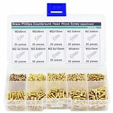 Brass Countersunk Head Wood Screw Assortment KitPack of 500Gold - New York - US