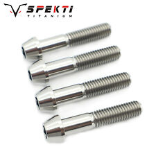 Spekti Titanium M8x1.25 Gr5 Alloy Taper Head Hex Socket 10-90mm DIN912 Bolts - CN