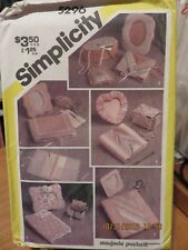 SIMPLICITY CRAFT PATTERN - 5296 - SET of DESK & DRESSER ACCESSORIES