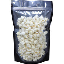 50 pcs Clear/Black Mylar 7.5 x 11.5" Stand Up Pouch Zip Lock Smell Proof Bags"