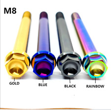 M8 Titanium Bolt Anodized Color Hex Flange Head For Modified Motorcycle & Bike - CN