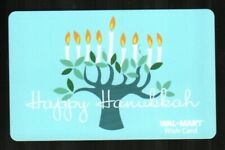 WALMART Happy Hanukkah, Tree Menorah ( 2007 ) Foil Gift Card ( $0 )