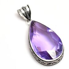 Amethyst Handmade Antique Design Pendant Jewelry Wedding Gift NP 056