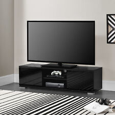en.casa TV table TV lowboard board TV cabinet base cabinet black