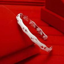 925 Silver women cute open lady Bangle bracelet fashion charm jewelry wedding