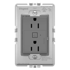 Adorne with Netatmo 15 Amp Smart Duplex Outlet, Magnesium - Miami - US
