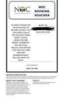 $147.15 Voucher Nantahala Outdoor Center, NC/Tennessee. Good Until May 2025