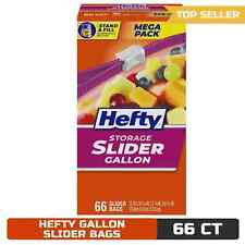 Food Bag Hefty Slider Storage Bags Gallon Size 66 Count