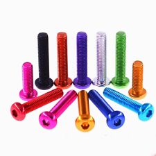 M4 Aluminum Pan / Button Head Socket Cap Screw Allen Hex Bolts Anodizing Colors - CN