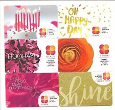 Lot of (6) Stage Peebles Goody's Palais Royal Gift Cards No $ Value Collectible